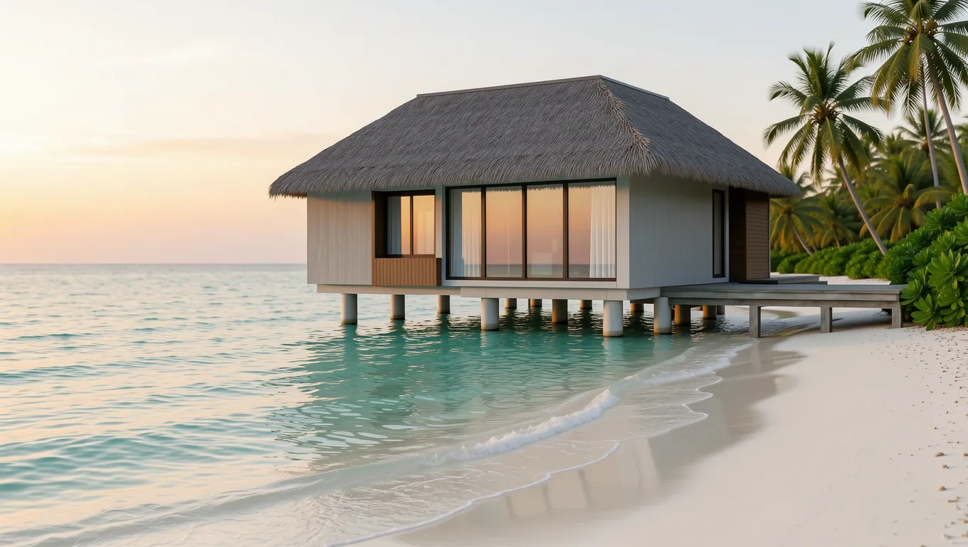 Luxury tropical resort scenery illustrating personal loans for travel options.